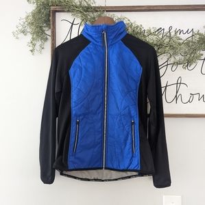 Calvin Klein Performance Blue and Black running jacket